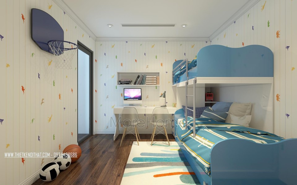 Những mẫu thiết kế nội thất phòng ngủ bé trai